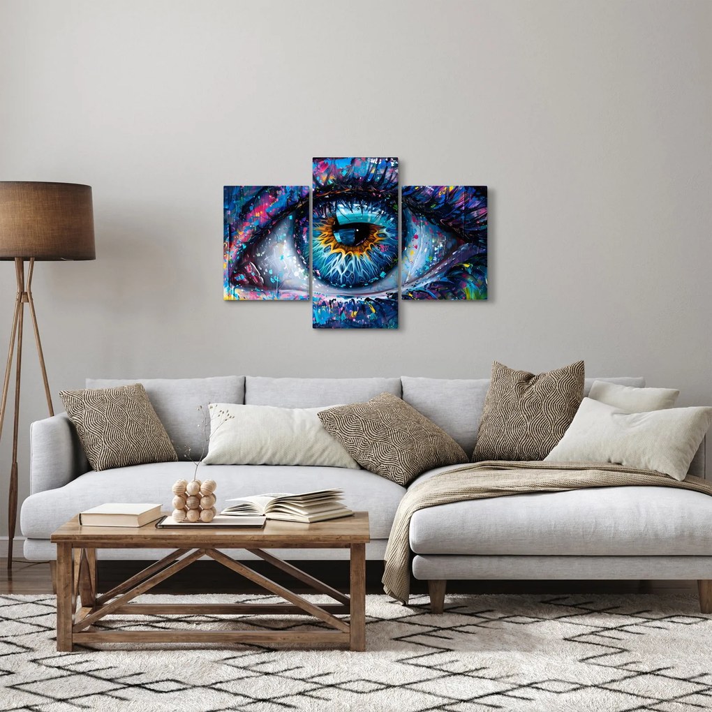 Obraz - Maľba oka (90x60 cm)