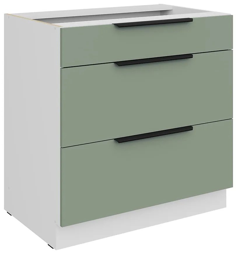 Kuchynská skrinka Aria-Sa/Wh Anti Fingerprint 80d 3s Bb