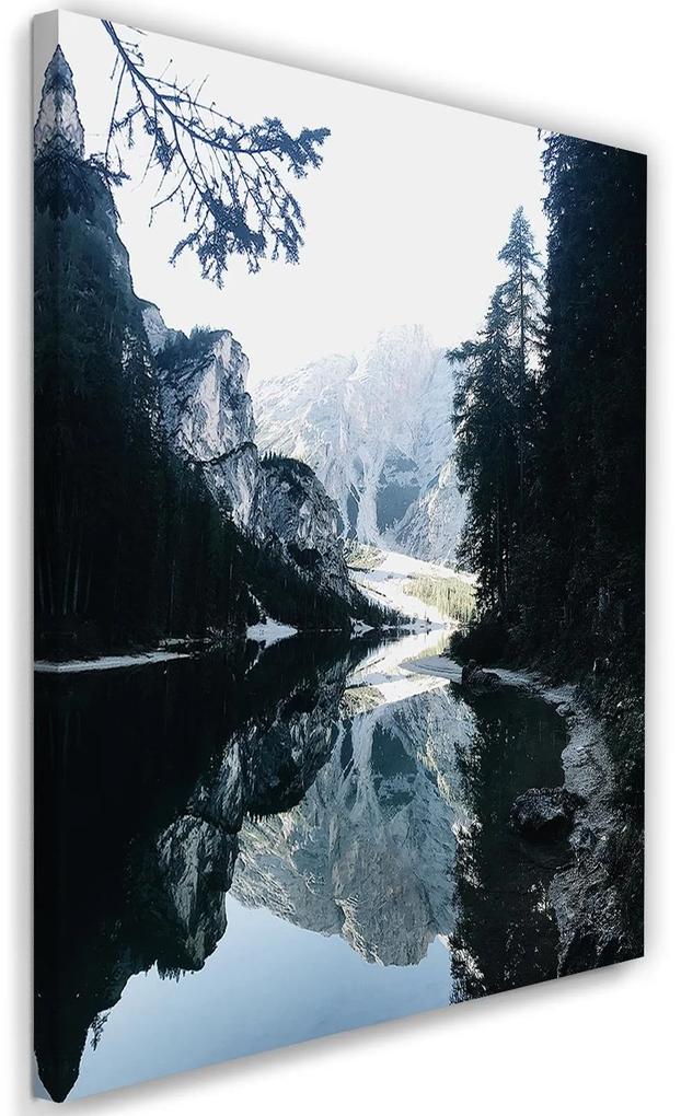 Gario Obraz na plátne Hory odrážajúce sa v jazere - Dmitry Belov Rozmery: 40 x 60 cm