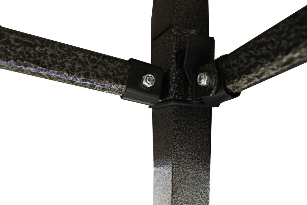 GARDEN LINE Nožnicový stan 3×3 m NAM5742 – záhradný a komerčný pavilón, čierny