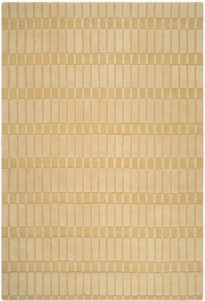 Ručne vyrobený kockovaný vlnený koberec Anais