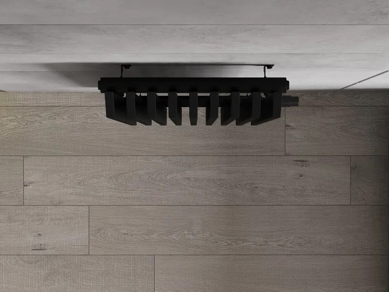 Mexen Aurora, vykurovacie teleso 1200x450 mm, 917 W, čierna, W212-1200-450-00-70