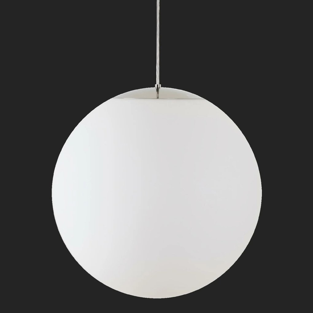 Osmont 62736 Adria S5 Hp závesné sklenené svietidlo nerez leštená biela IP4