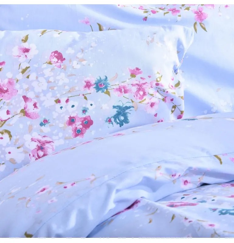 Obliečky bavlnené Stela modré EMI, Štandardný set jednolôžko obsahuje 1x 140x200 + 1x 70x90