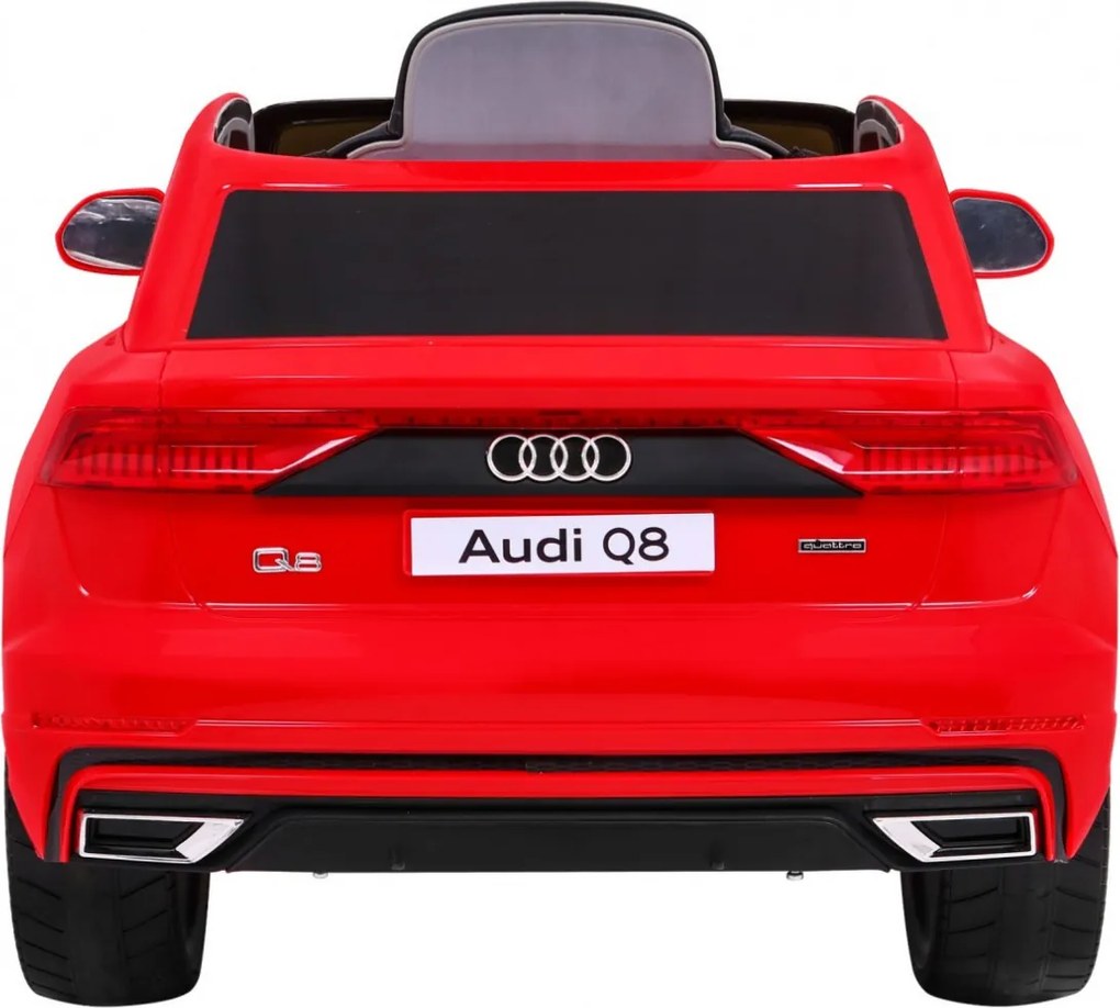 Ramiz Audi Q8 Lift na batérie pre deti Červené SUV + diaľkové ovládanie