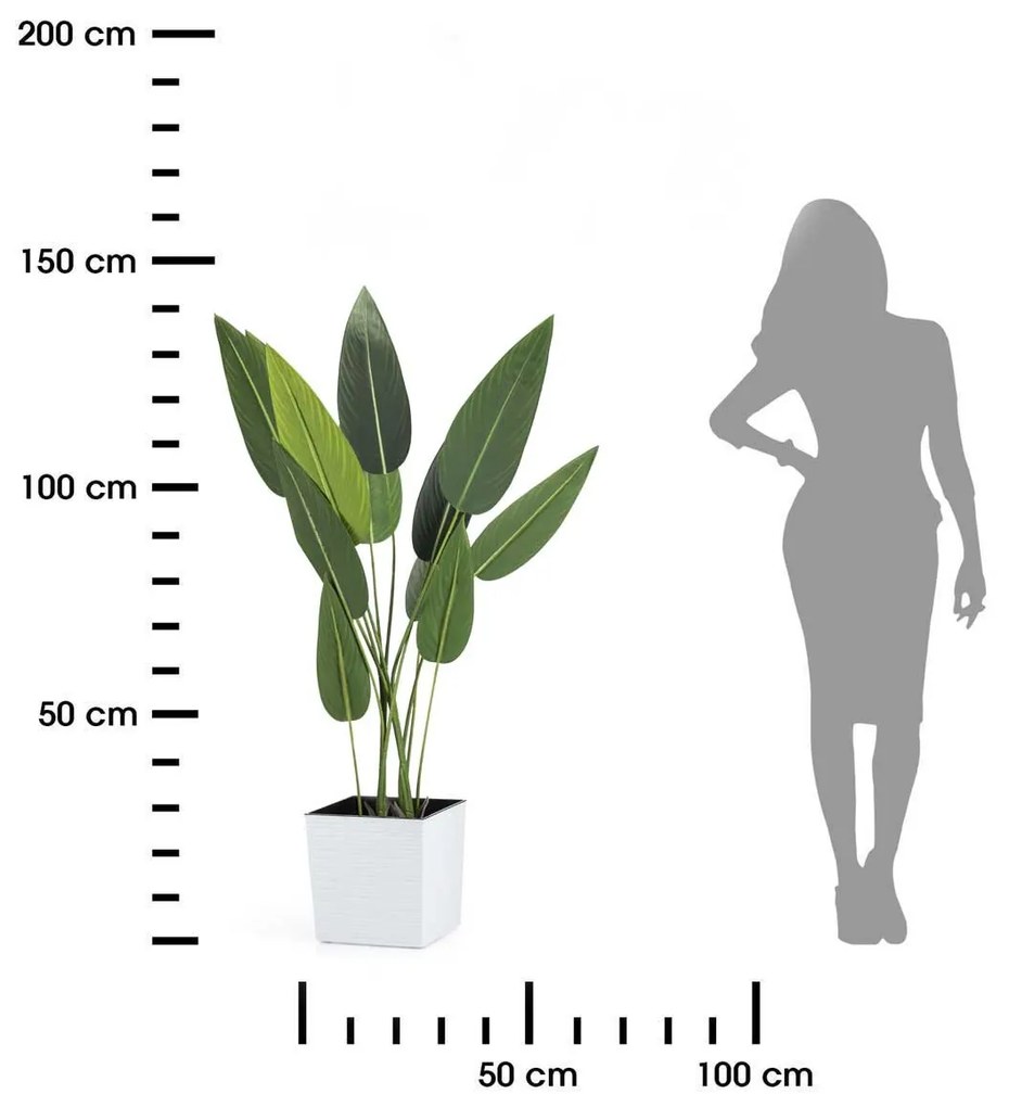 PLASTOVÝ KVETINÁČ FLORE RIFLO 25X25 CM BIELA