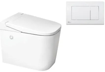 Ultimax stojace WC s technológiou OptimFlush vrátane nádržky a nástenného tlačidla SATOFSHFS3.B20, 1 ks