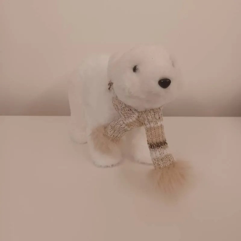 DECOLED Medvídek, 30 x 11 x 20 cm, bílý