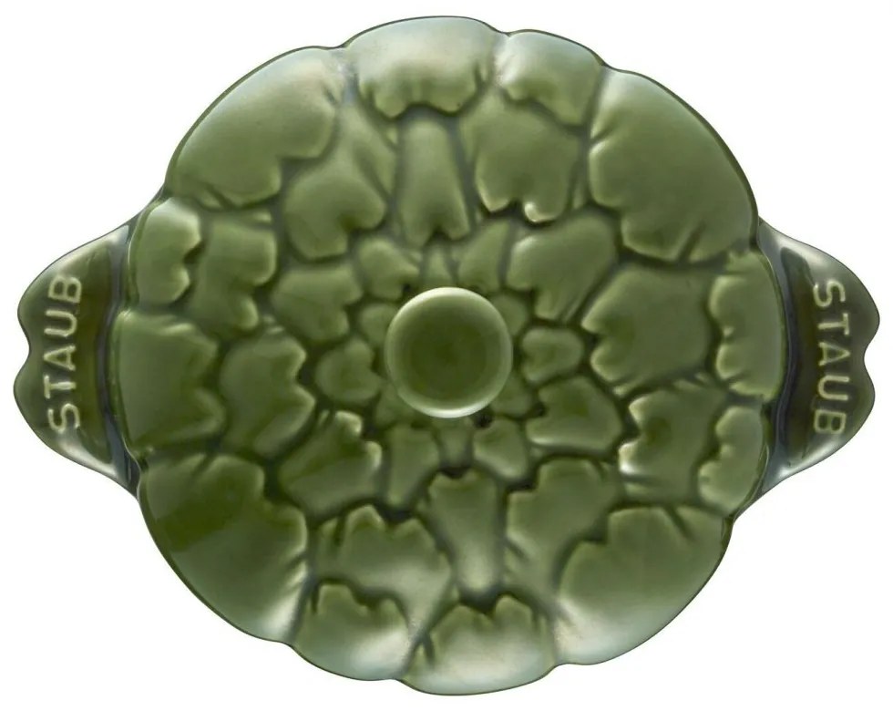 Staub Cocotte keramická zapekacia misa v tvare artičoku 13 cm/0,5 l, zelená, 40500-326