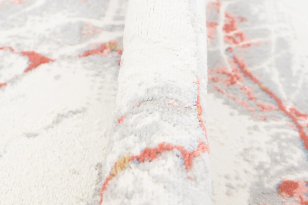 TA Koberec R216A L_GRAY/SALMON PORTLAND Rozmer: 120x170 cm