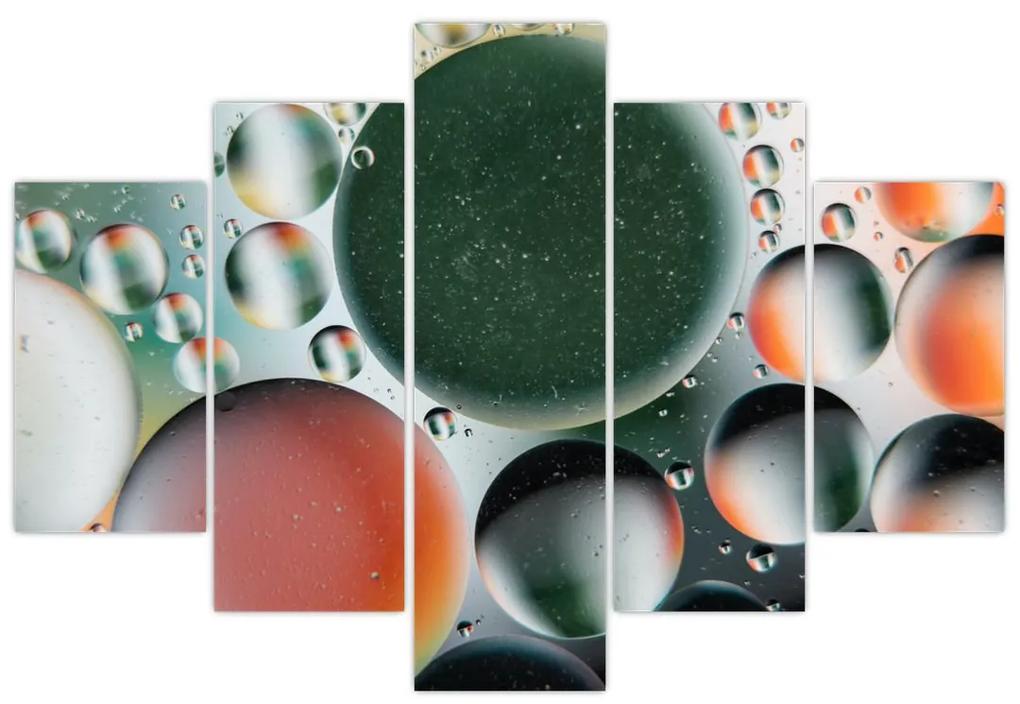 Obraz abstrakcie - bubliny (150x105 cm)