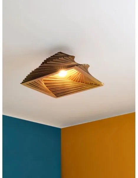 Ledvance - Stropné svietidlo DECOR CARDBOARD 1xE27/15W/230V 40x40 cm