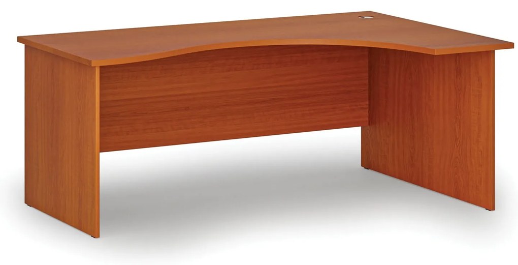 Ergonomický kancelársky písací stôl PRIMO WOOD, 180x120 cm, pravý, čerešňa
