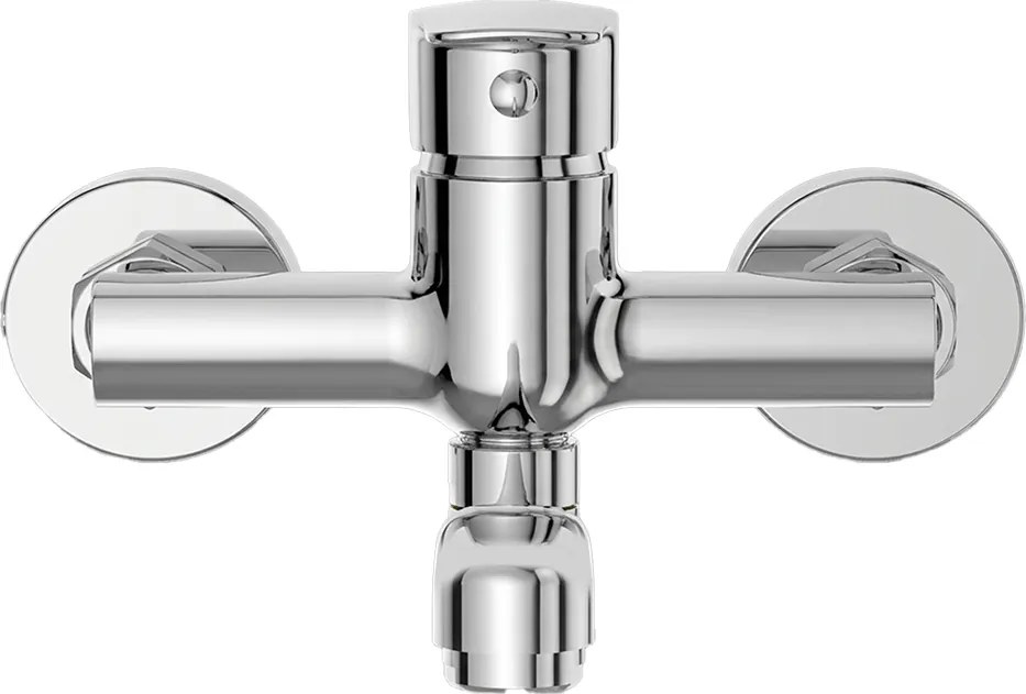 Mereo Pego, drezová nástenná batéria, 150 mm, s ramienkom plochým vyhnutým 200 mm, chróm, MER-CB301P