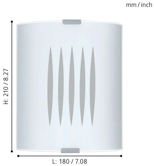 EGLO 83132 - Stropné nástenné svietidlo GRAFIK 1xE27/60W