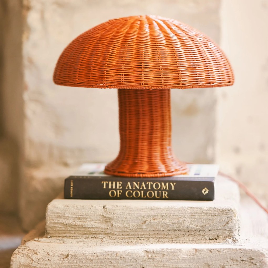 HK living Stolná lampa Rattan Coral