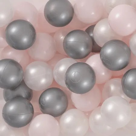 Samostatné loptičky 50 ks - strieborná