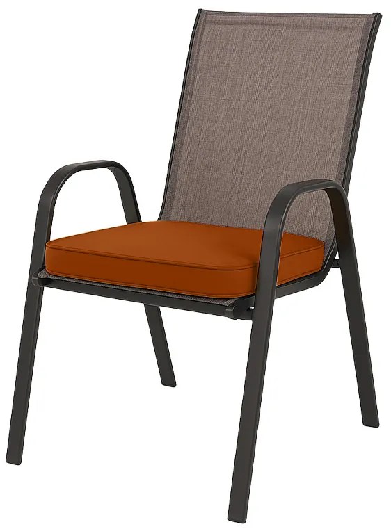Vonkajší podsedák na stoličku VIREON 44x45 cm, hnedooranžový