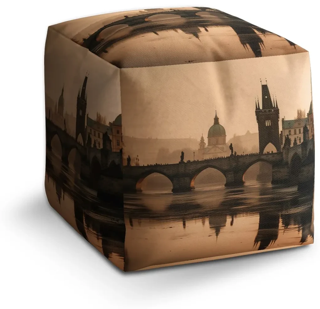 Sablio Taburet Cube Praha Karlov most 1: 40x40x40 cm