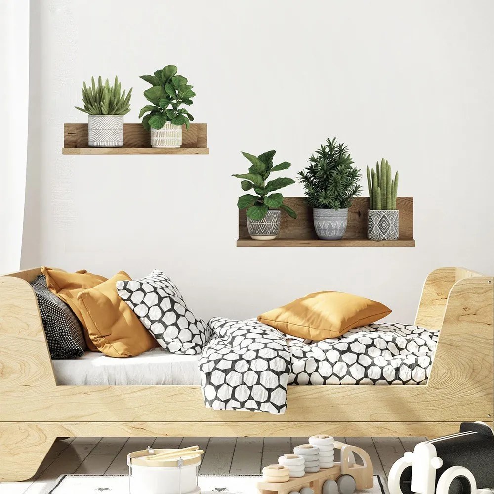 Samolepka na stenu 60x35 cm 3D effect Green Plants - Ambiance