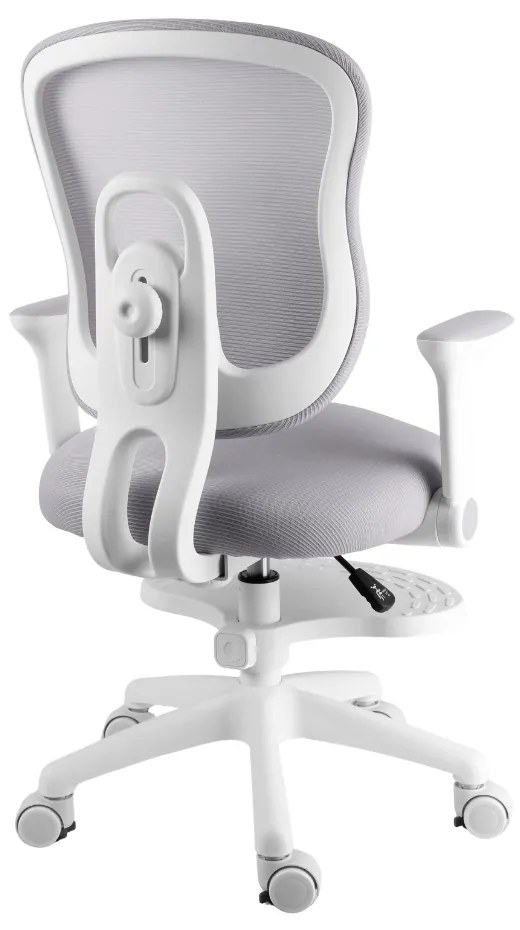 Detská rastúca stolička Neoseat MIKY — látka, sivá