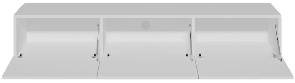 Závesný TV stolík Dallas 160 cm biely