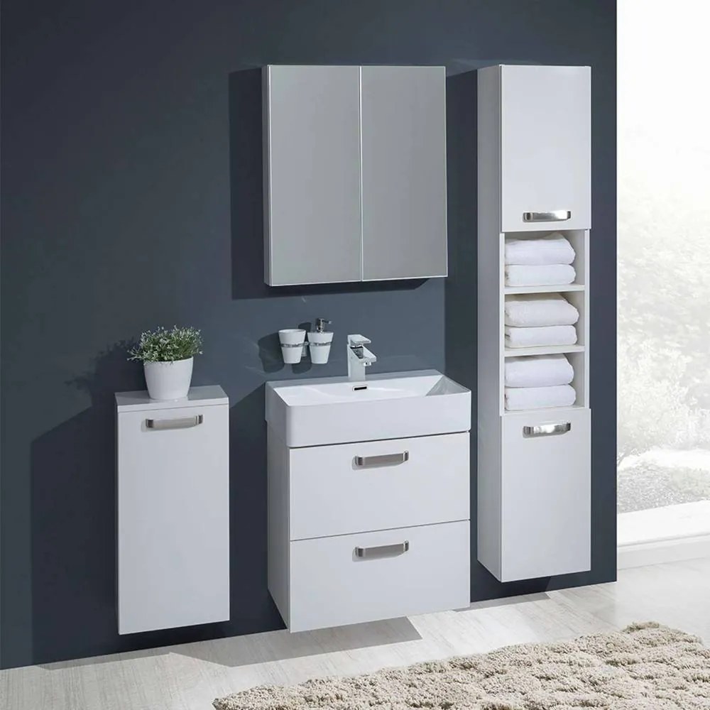 Mereo Mereo, Leny, kúpeľňová skrinka vysoká 170 cm, biela, ľavá - aktuálnou náhradou je produkt CN814N, MER-CN814