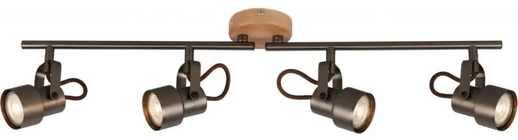 Briloner 2872-045 - LED Bodové svietidlo TAHUN 4xGU10/5W/230V 3000K hnedá