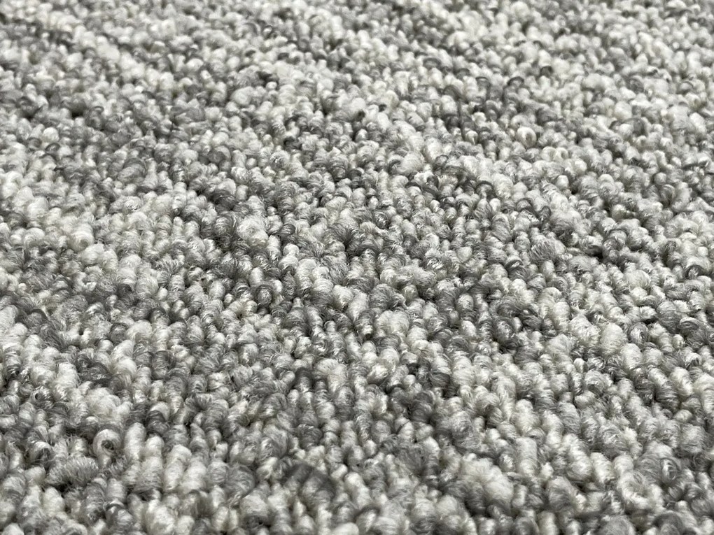 Vopi koberce Kusový koberec Alassio šedý štvorec - 150x150 cm