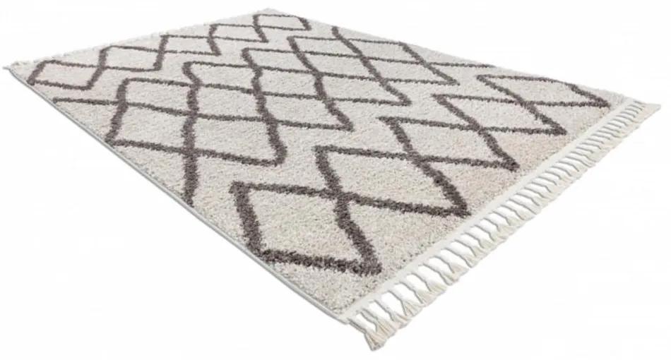 Kusový koberec Shaggy Beni krémový 160x220cm