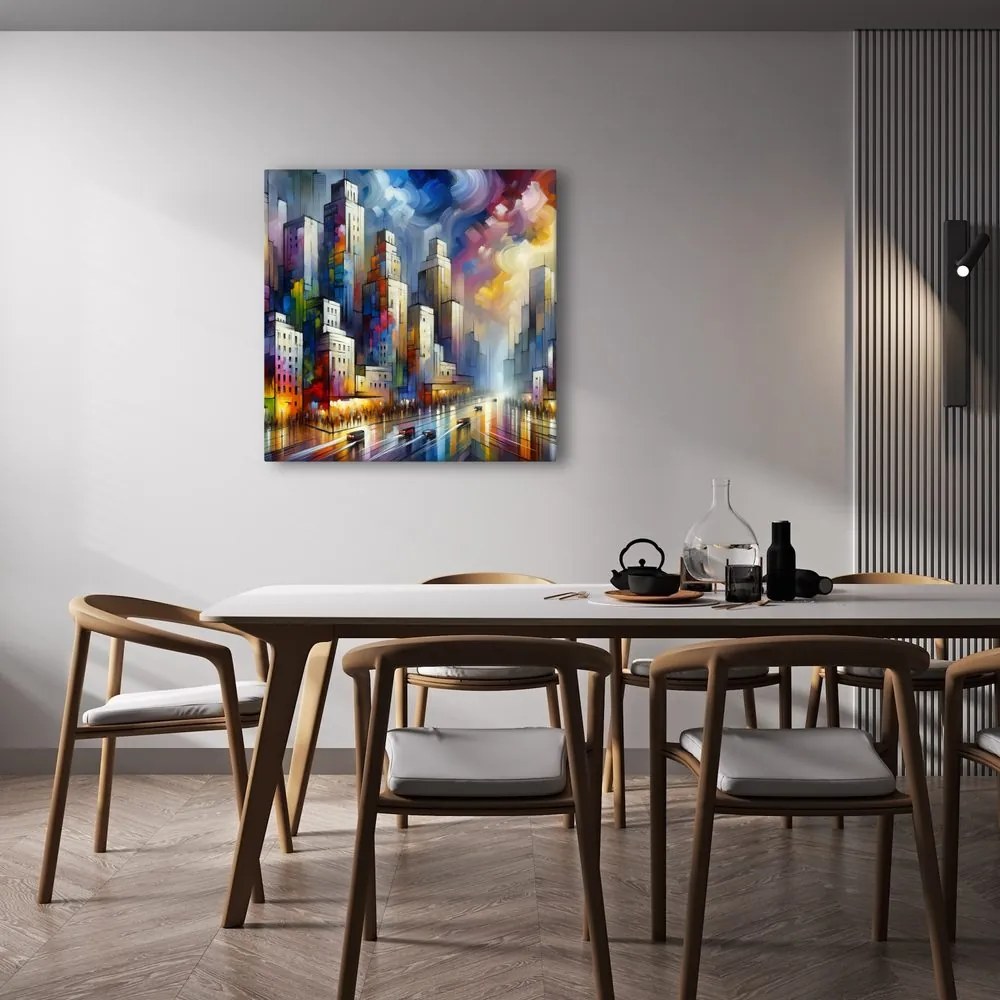 Obraz abstraktné panoráma mesta