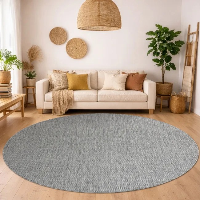 Koberec SIZAL SION A5165A sivý kruh