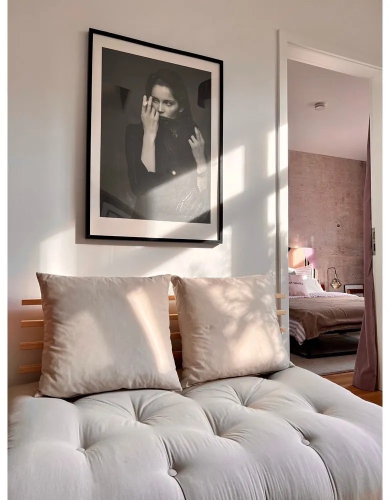 Rozkladacia pohovka s ľanovým poťahom Karup Design Shin Sano Natural/Linen