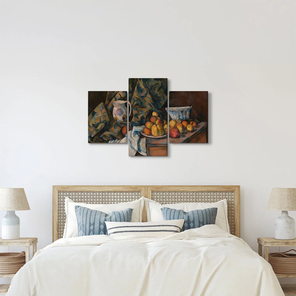 Obraz - Paul Cézanne, Still Life with Apples and Peaches, reprodukcia (90x60 cm)