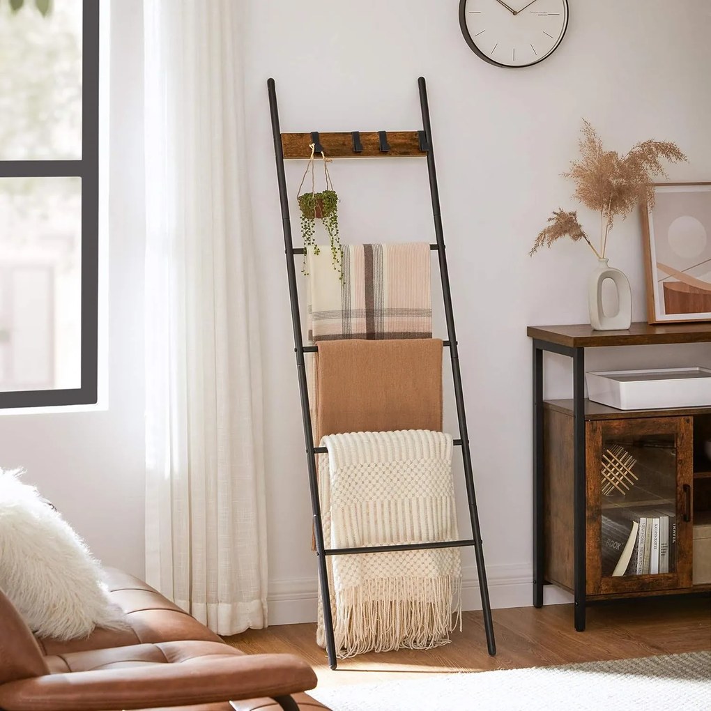 Vešiak na uteráky Vasagle COZY čierny