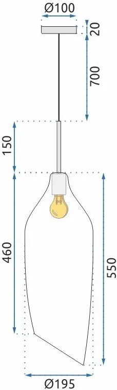 Toolight - Moderná sklenená stropná lampa E27 60W APP892-1CP, čierna-zlatá, OSW-05693