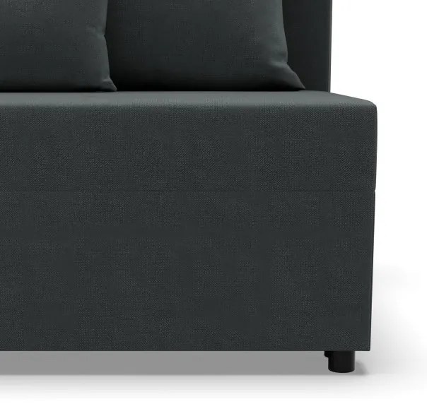 Rohová rozkladacia sedačka FERMO Kronos tmavosivá