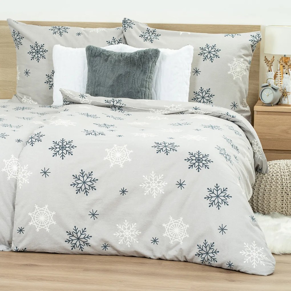 4Home Flanelové obliečky Snow Romance, 160 x 200 cm, 70 x 80 cm