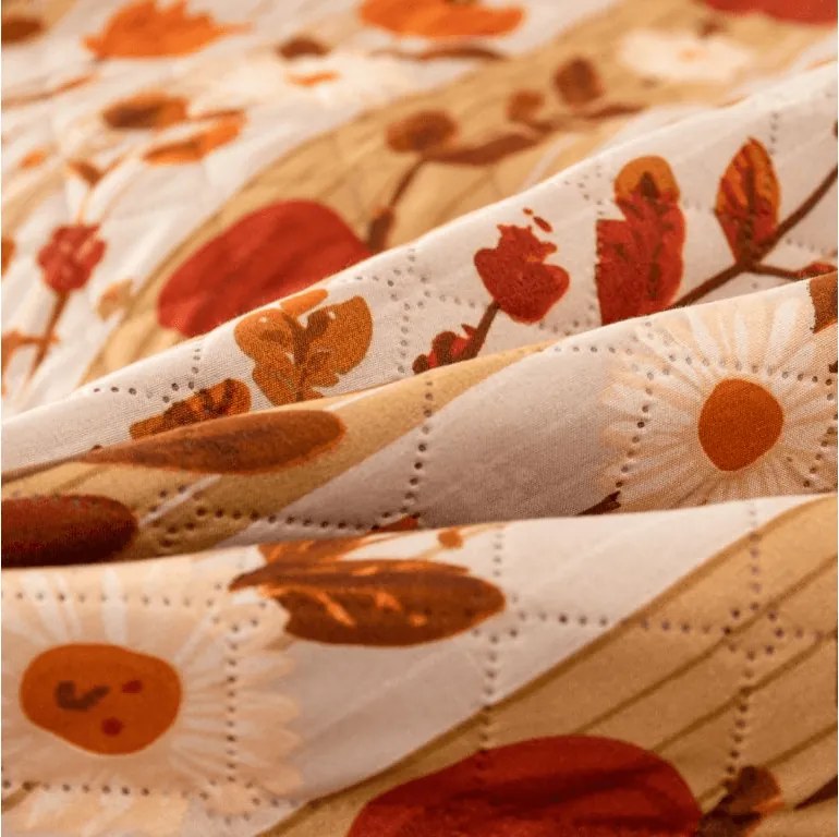 Prehoz na posteľ PUMPKIN STRIPES, farebný Rozmer: 170 x 210 cm