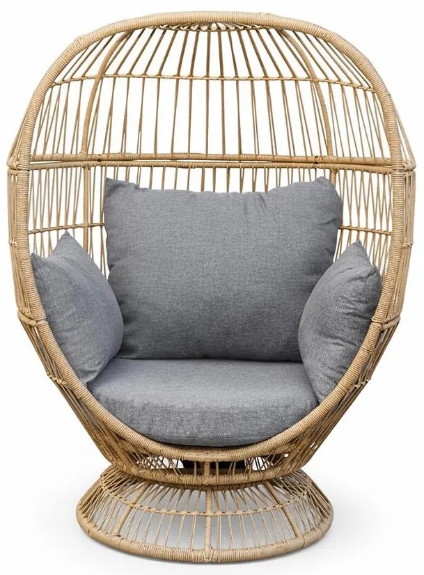 Záhradná otočná stolička Cuddie prírodná