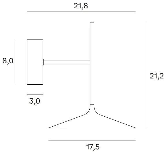 MAXLIGHT W0303 - LED Nástenná lampa HANA LED/6W/230V čierna