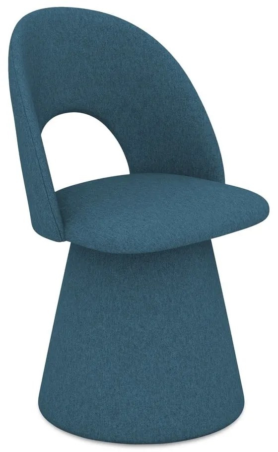 Modré čalúnené jedálenské kreslo Kalo – Makamii