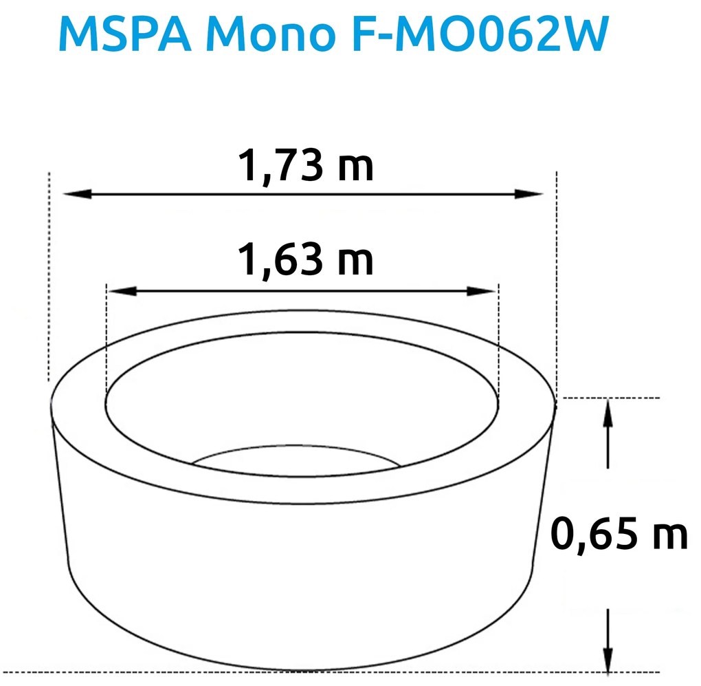 Mspa | Vírivý bazén MSPA Mono F-MO062W | 11400276