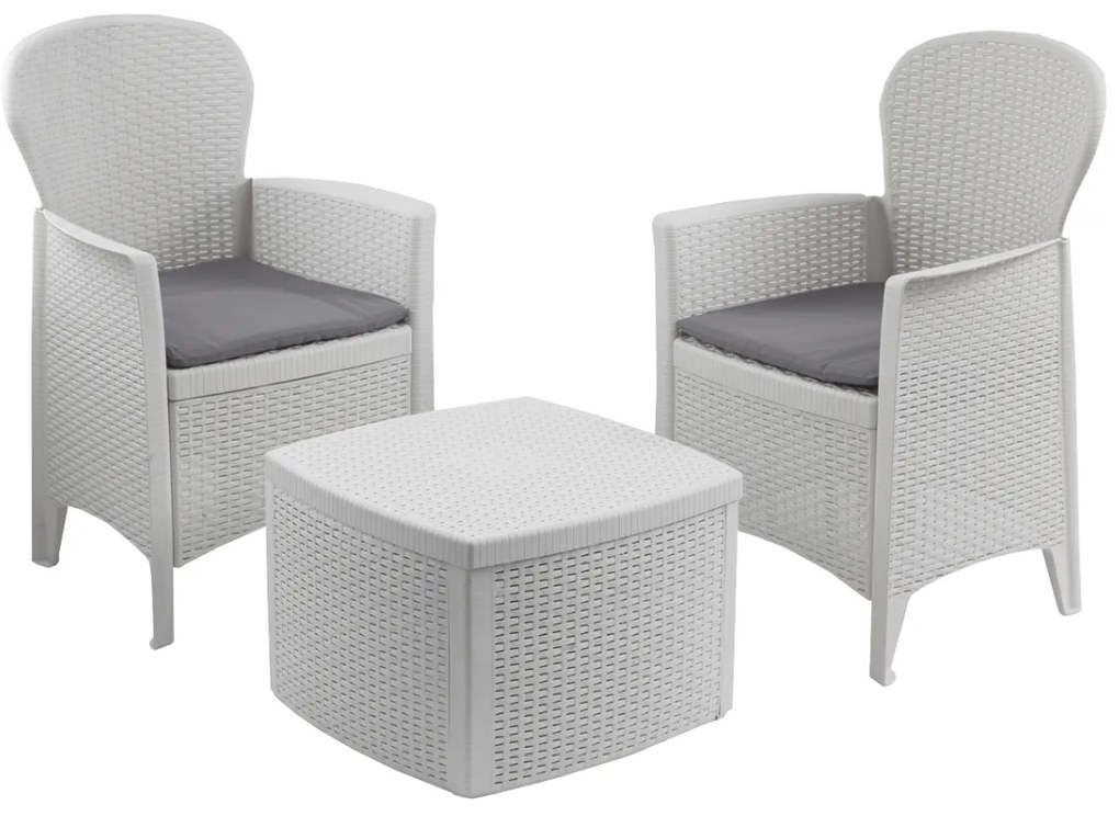 Záhradný set TREE, 3-dielny, biela I.P.A.E-Progarden