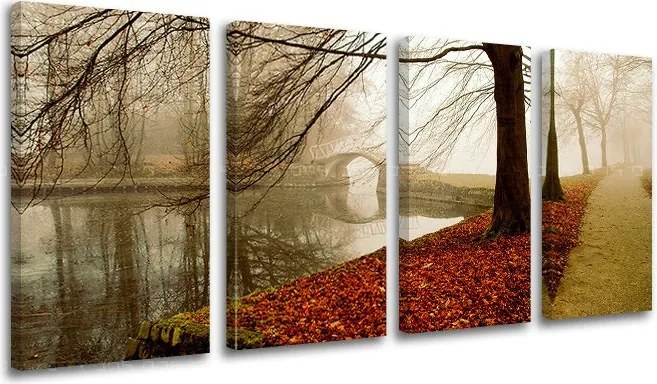Obraz na stenu 4 dielny STROMY ST031E41