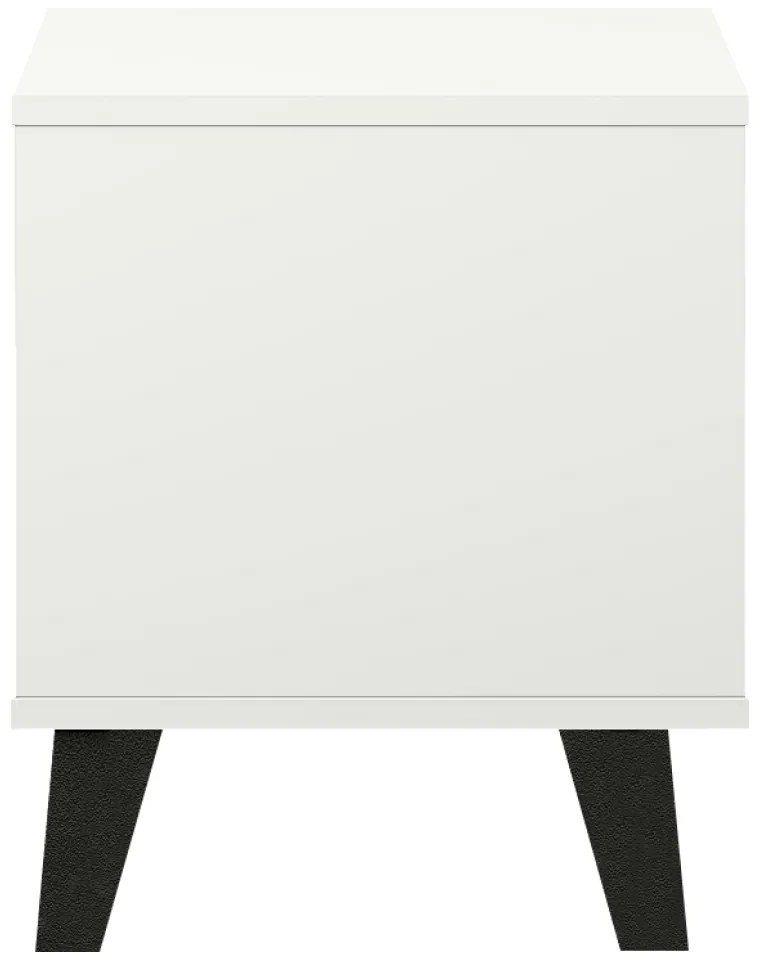 Nočný stolík BOGAN 1S, biely