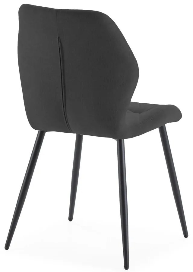 Čierne jedálenské stoličky v súprave 4 ks Luna – Marckeric