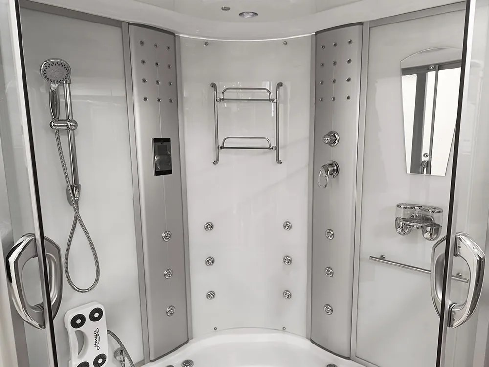 M-SPA - Kabino SPA vaňa s hydromasážou a funkciou parnej sauny pre 2 osoby 150 x 150 x 220 cm