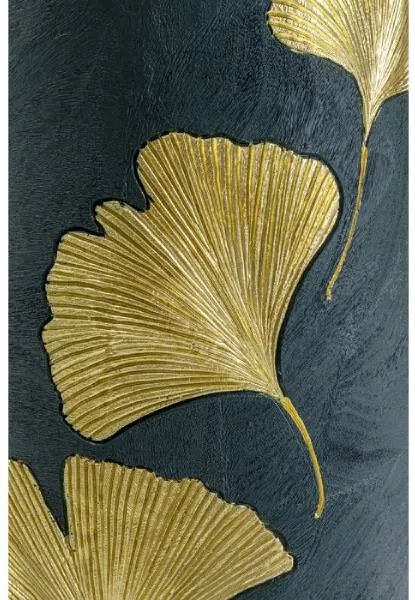 Ginkgo Elegance váza čierna/zlatá