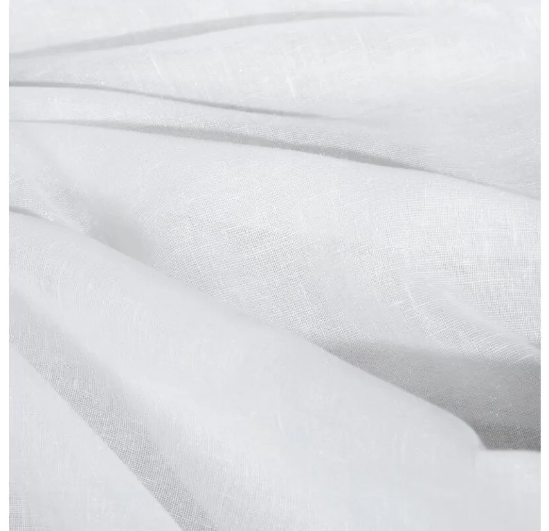 DECOREUM Jemná záclona s jemnou štruktúrou dažďových kvapiek 400 cm x 145 cm biela 100 % polyester Rozmer varianty: 400 cm x 250 cm, Farba varianty: Biela 104824